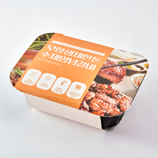 [2팩] 무항생제 한돈 수제양념갈비 (800g)