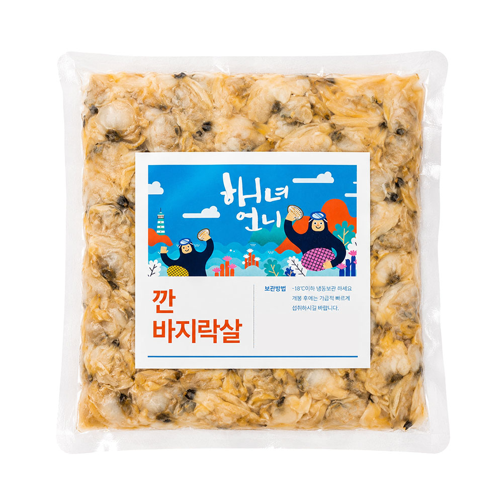 국내산 남해 바다 해녀 언니네 자연산 깐 바지락살 300g 500g 급냉 산지직송