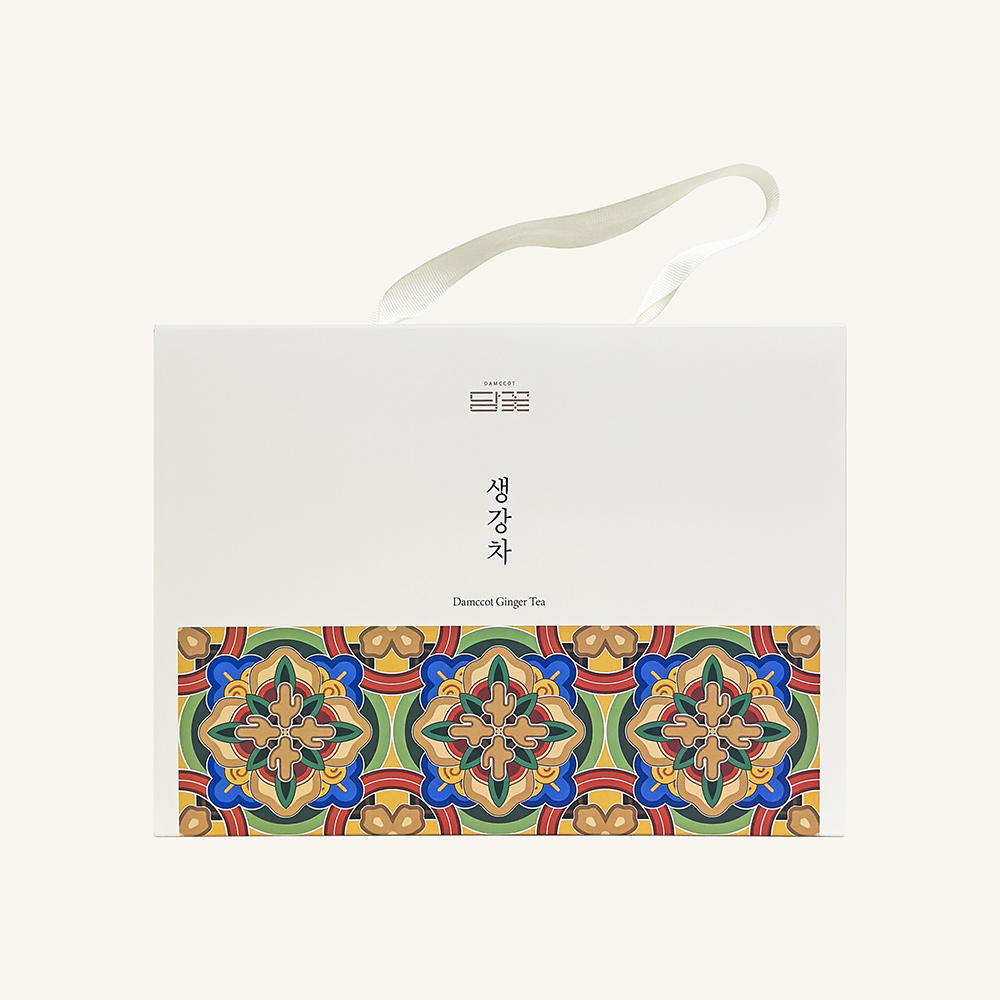 국내산 생강차 선물세트 스틱형 500g (25gX10개입X2박스) 담꽃 생강청 진저티