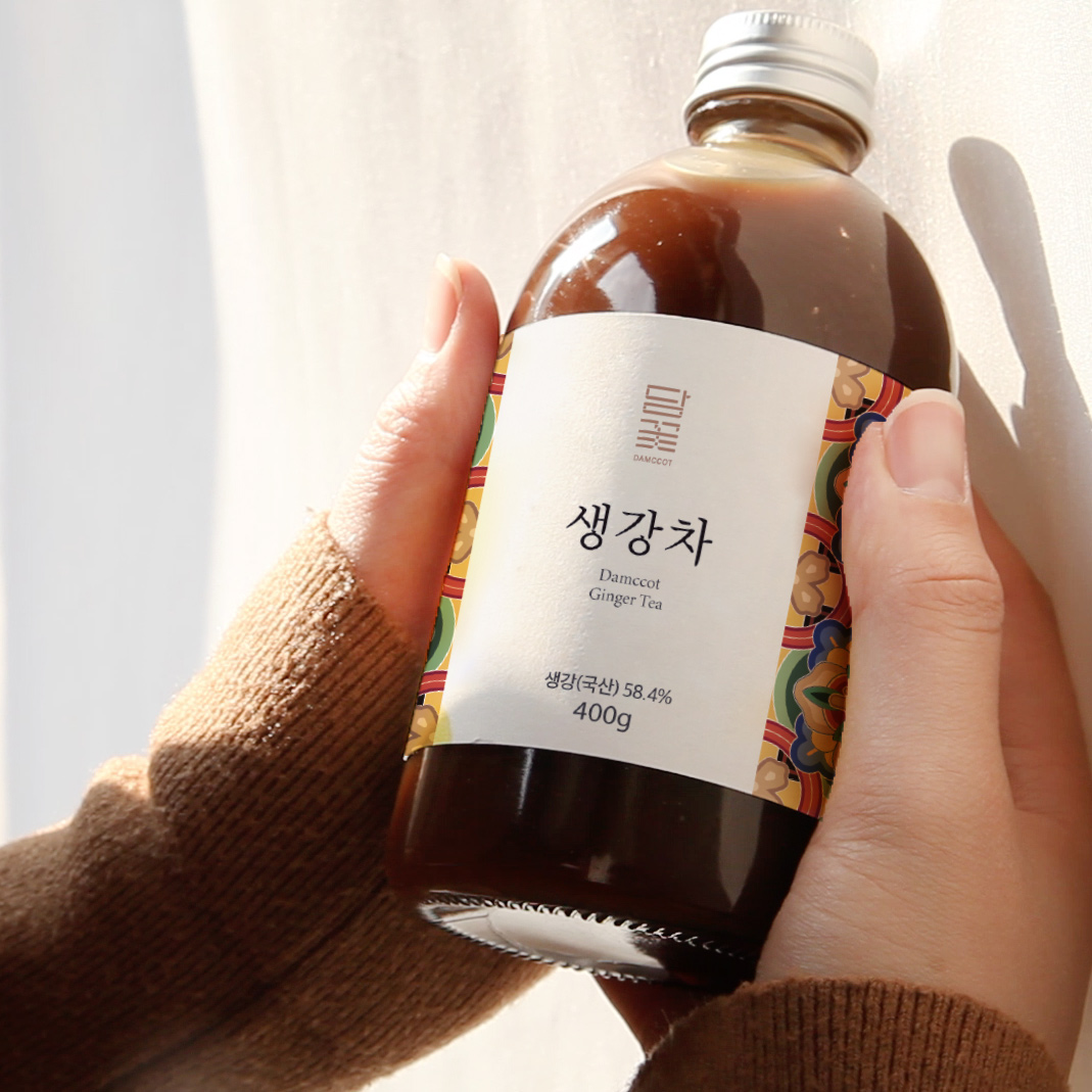 국내산 생강차 400g 수제 생강청 착즙 원액 진저티 담꽃