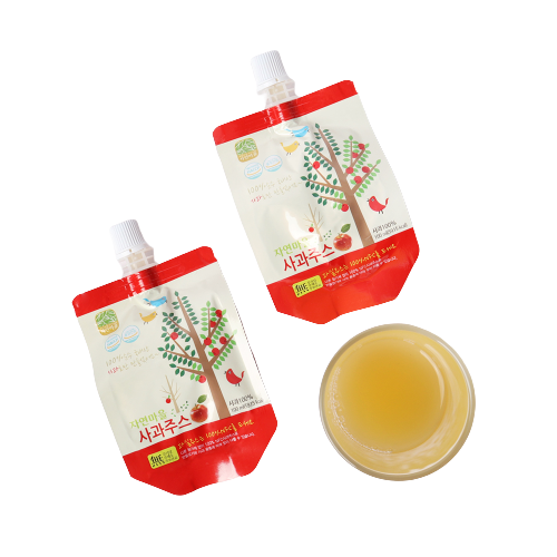 자연마을 국내산 착즙 사과주스 100ml*20팩