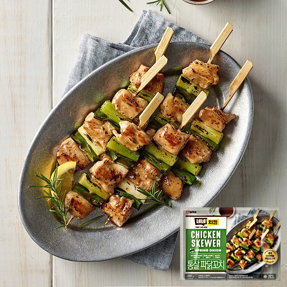 오프라이스 네네치킨 통살파닭꼬치 490g x 2팩