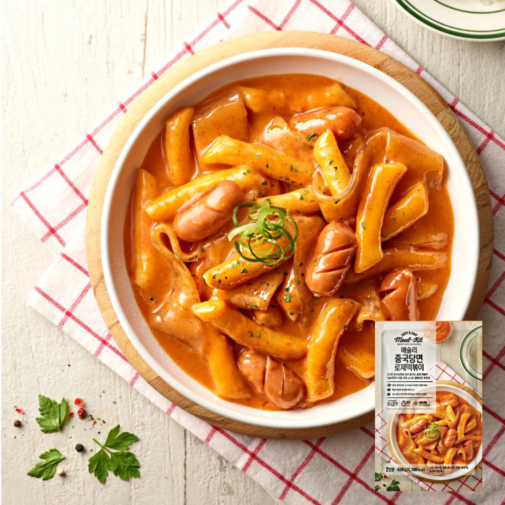 애슐리 중국당면 로제떡볶이 630g x 2팩