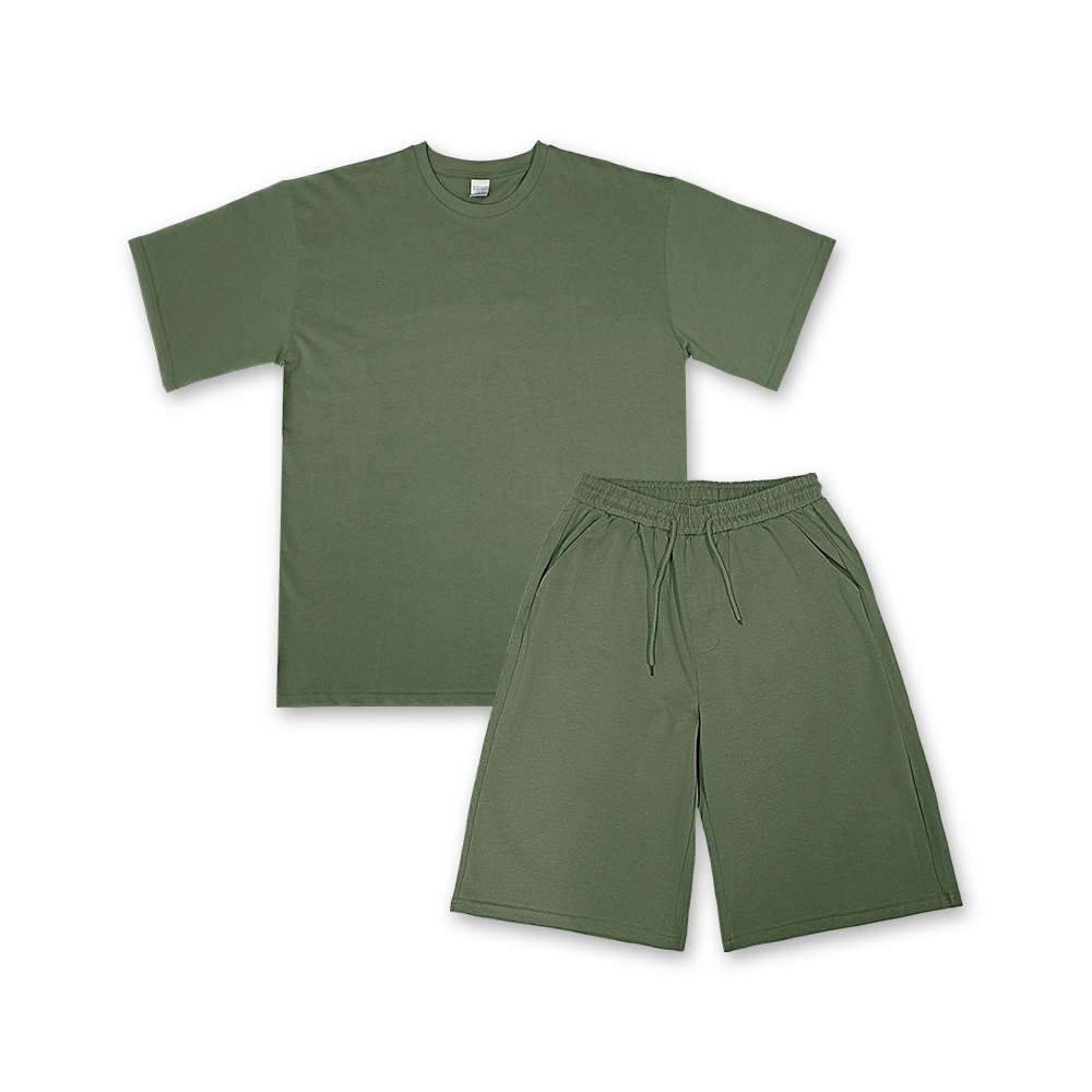 피그먼트 트레이닝복 세트 워싱 반팔 반바지 셋업 남여공용 헬스복