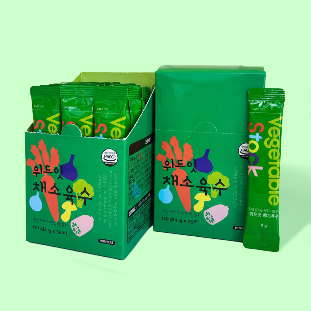 위드잇 동결건조 유기농 채소육수 4g X 35개입