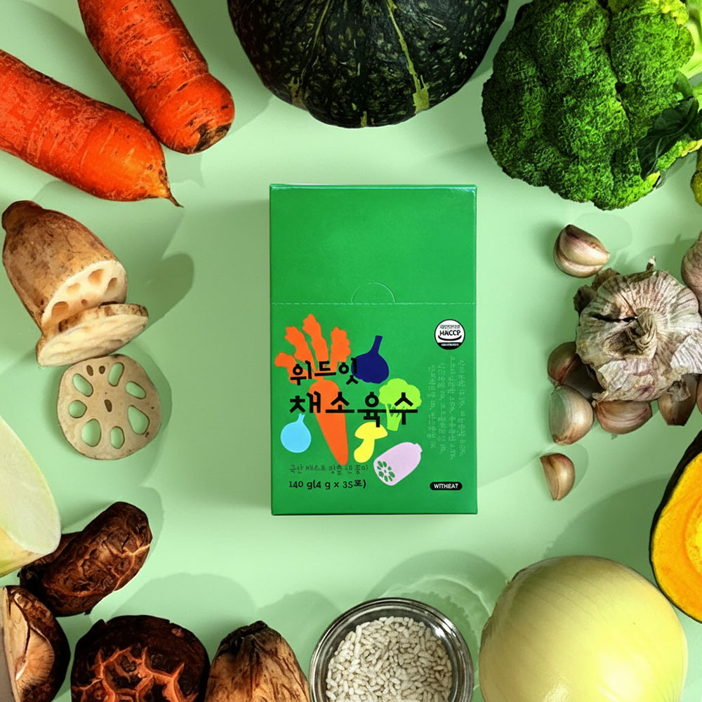 위드잇 동결건조 유기농 채소육수 4g X 35개입