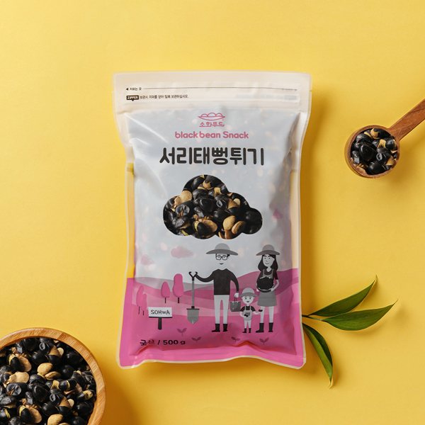 소화푸드 서리태 뻥튀기 500g