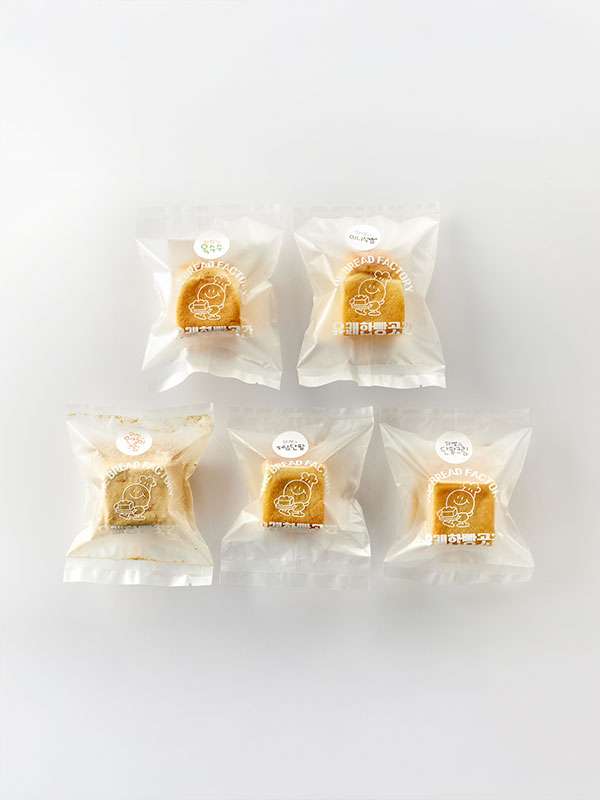 큐브미니5종 1set (오리지널/저당단팥/단팥크림/인절미크림/옥수수큐브) 400g