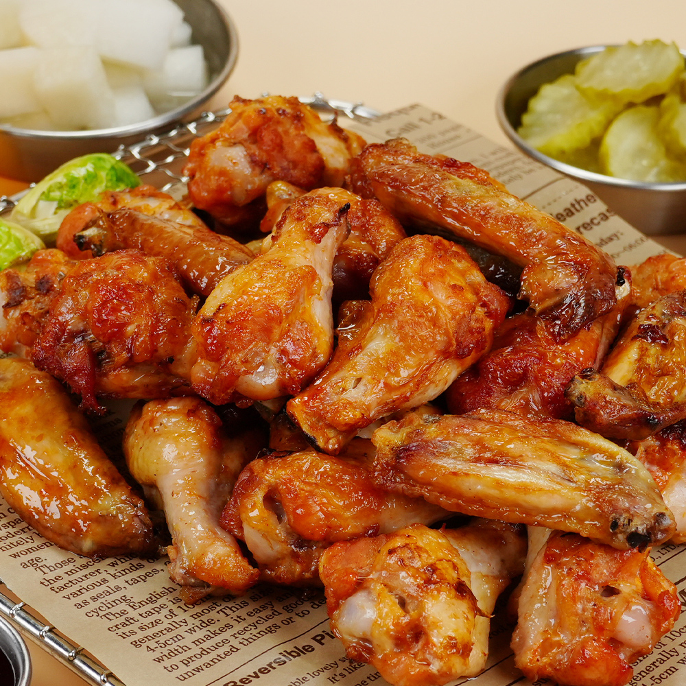 국내산 에어프라이어 로스트 옛날통닭(약600g) 2마리/4마리/윙봉800g 선택