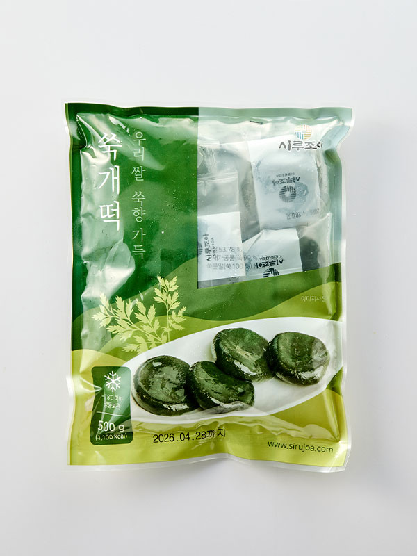 우리쌀 쑥향 가득 쑥개떡(500g)