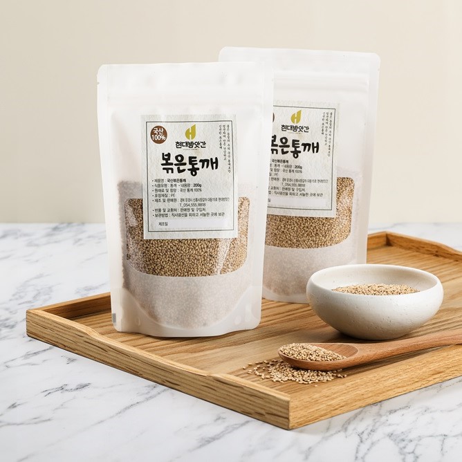 100% 국산 볶은 참깨 200g