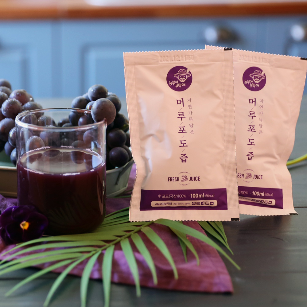 물한방울 넣지 않는 머루포도즙 100ml X 30포