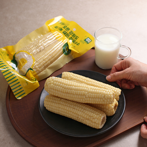 [오콘] 강원도 유기농 삶은 찰옥수수 900g(300gx3봉)