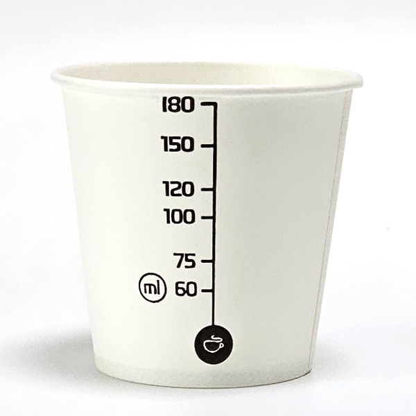 [하늘담다] 계량 눈금 곰 종이컵 6.5oz 184ml 1000개입 1박스