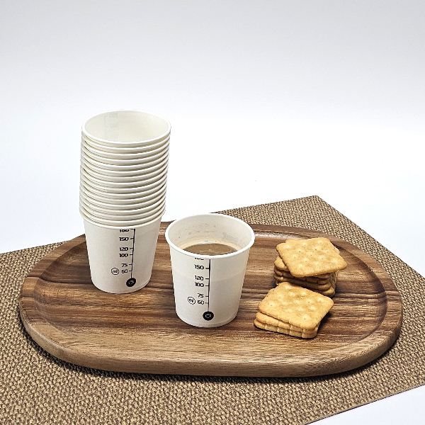 [하늘담다] 계량 눈금 곰 종이컵 6.5oz 184ml 1000개입 1박스