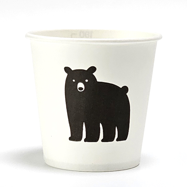 [하늘담다] 계량 눈금 곰 종이컵 6.5oz 184ml 1000개입 1박스