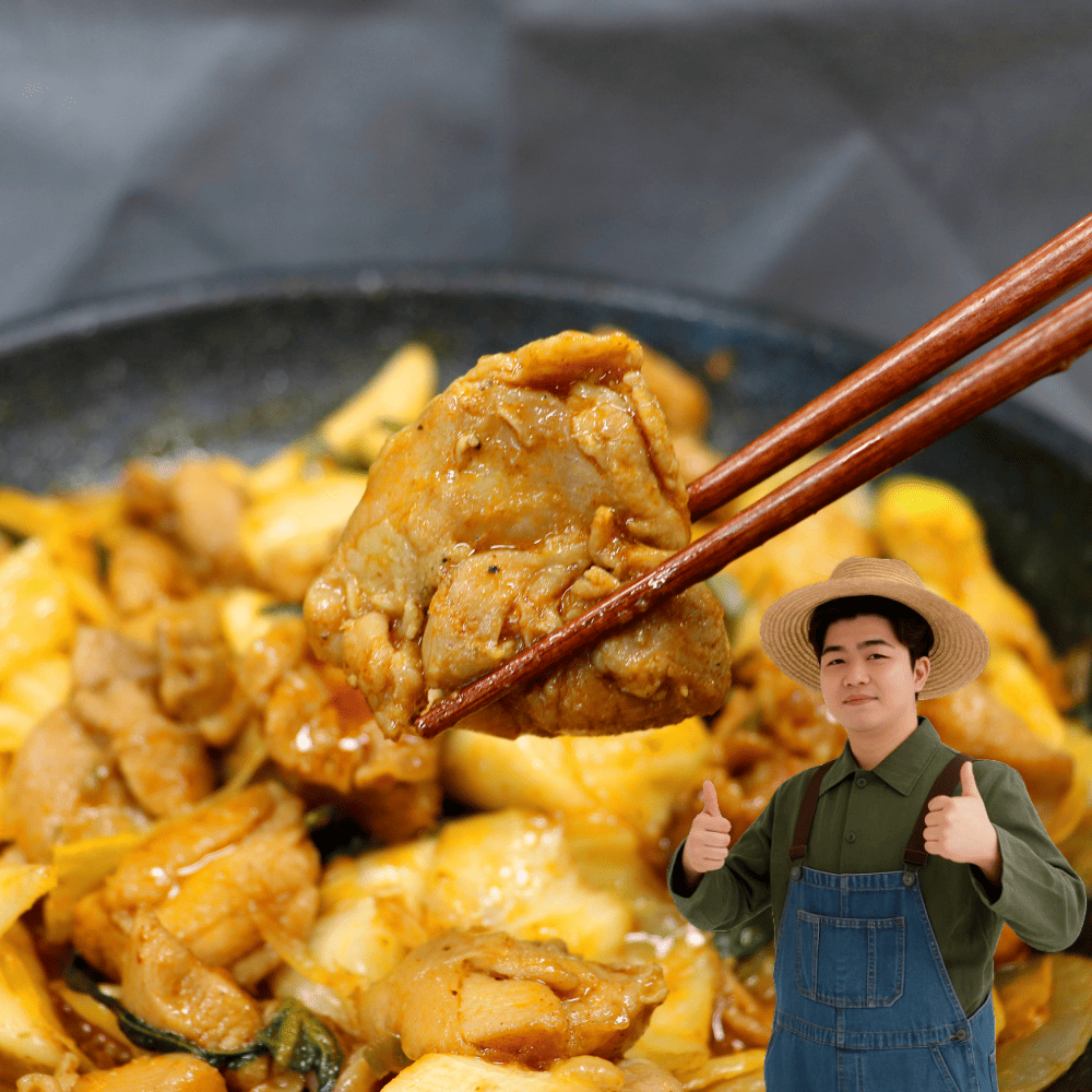 (완조리) 춘천식 양념 닭갈비 간편식 1kg