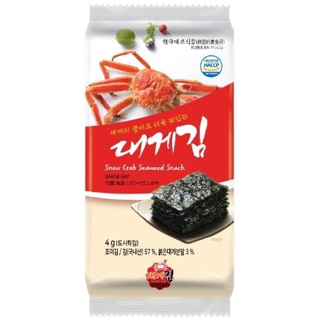대게김 도시락김(4g*16봉) 1팩/2팩/3팩