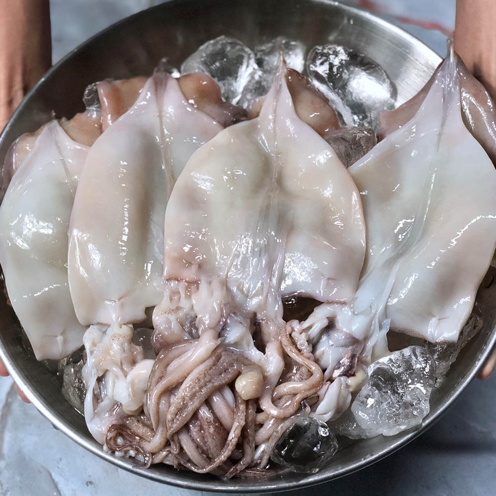 실속형 급냉 손질오징어1kg 5-10미
