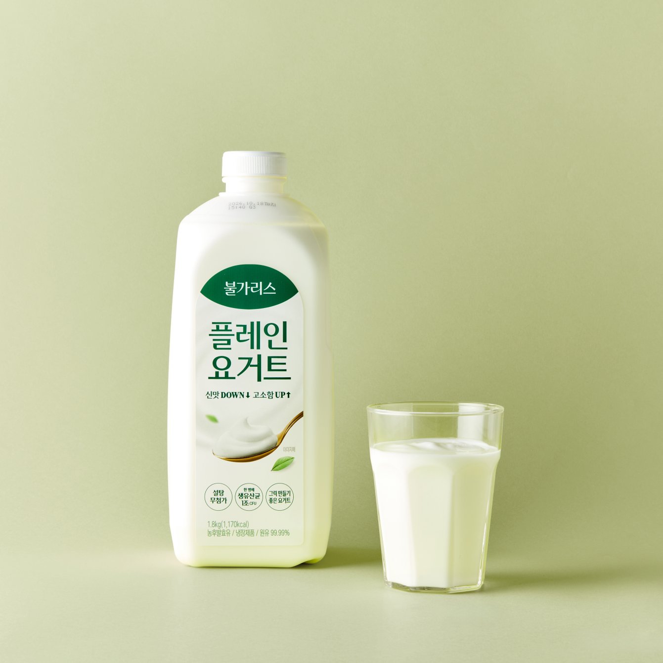 [대용랑] 불가리스 플레인 요거트 (1.8L)