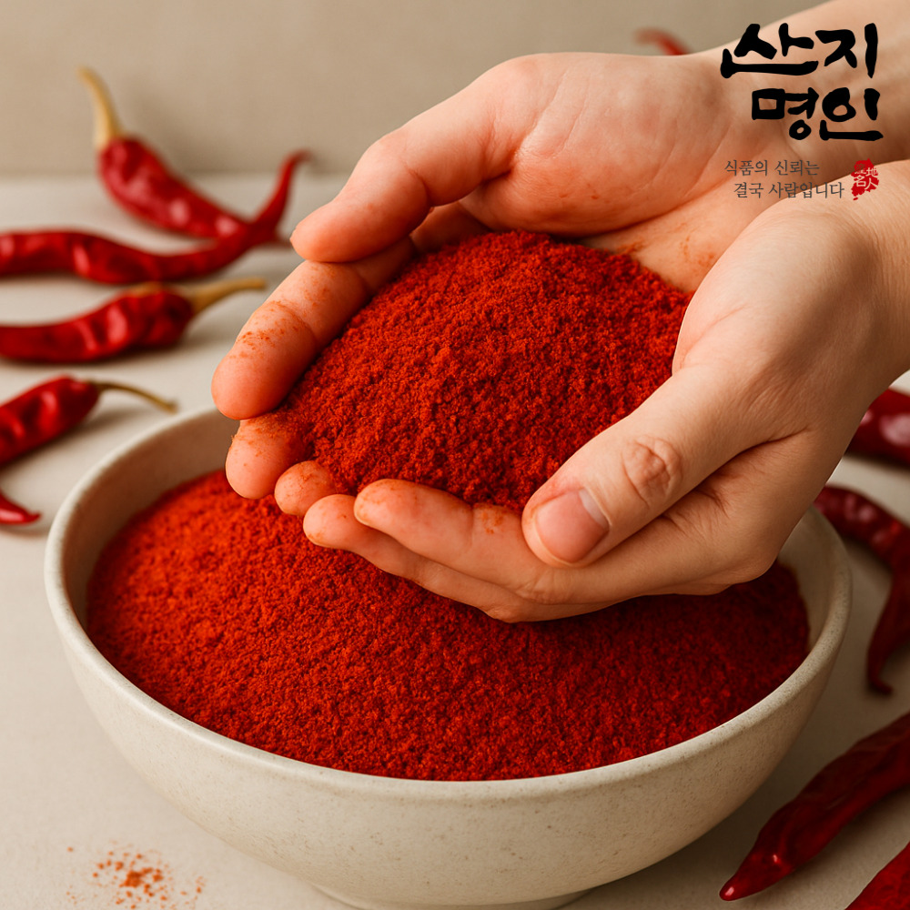 [산지명인] 국내산 100% 고춧가루 1kg 해썹인증 지퍼팩
