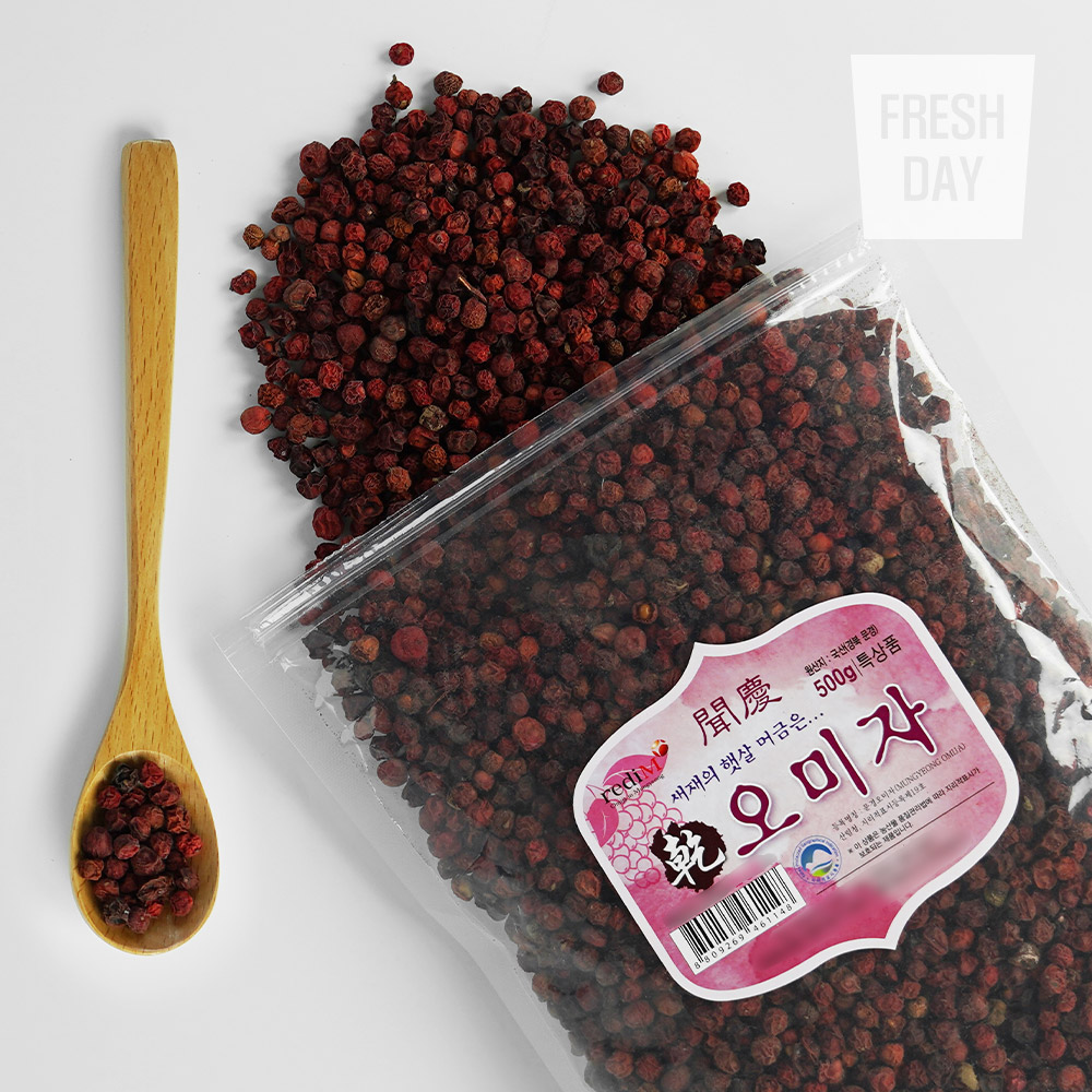 [프레시데이] GAP인증 국내산 문경 건오미자 특상품 500g ~ 1000 g 대표이미지 섬네일
