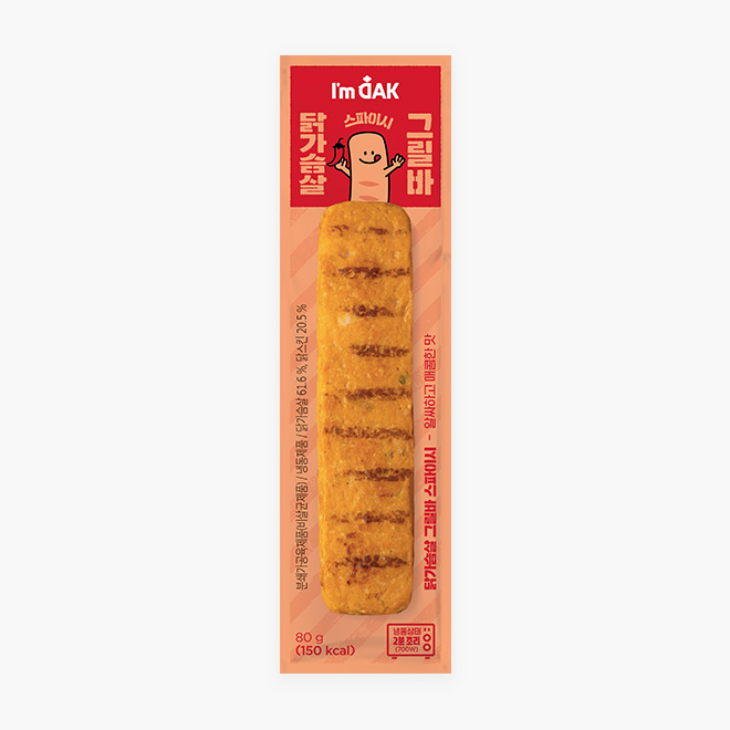 닭가슴살 그릴바소시지 스파이시 (80g)