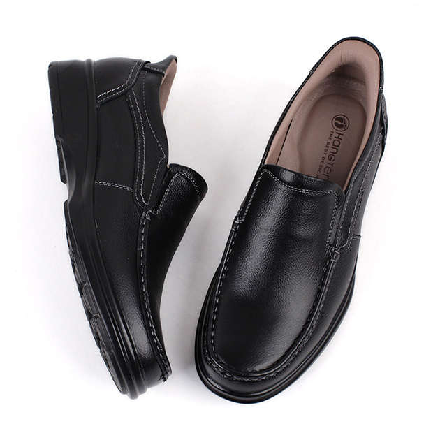 행텐 남성 소가죽 스티치 중라인 키높이 슬립온 4cm