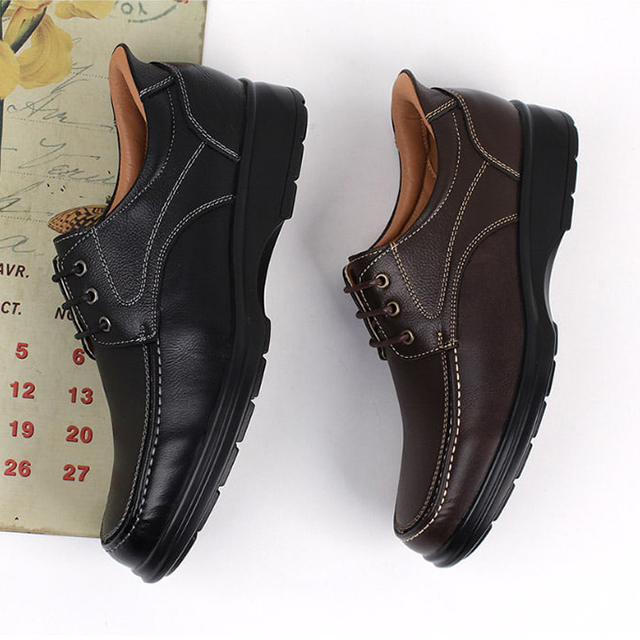 행텐 남성 소가죽 스티치 라인 줄 키높이 로퍼 4cm