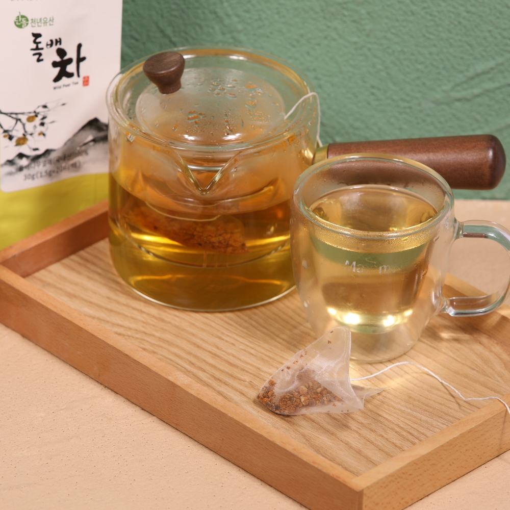 [이반촌농원] 천년유산 돌배차, 산돌배차, 순천 산돌배 1.5g*20