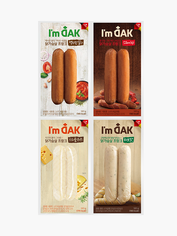 닭가슴살 프랑크소시지 4종 (120g×4팩)