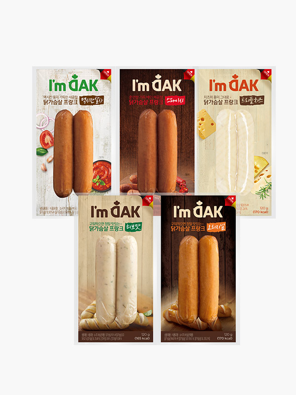 닭가슴살 프랑크소시지 5종 (120g×10팩)