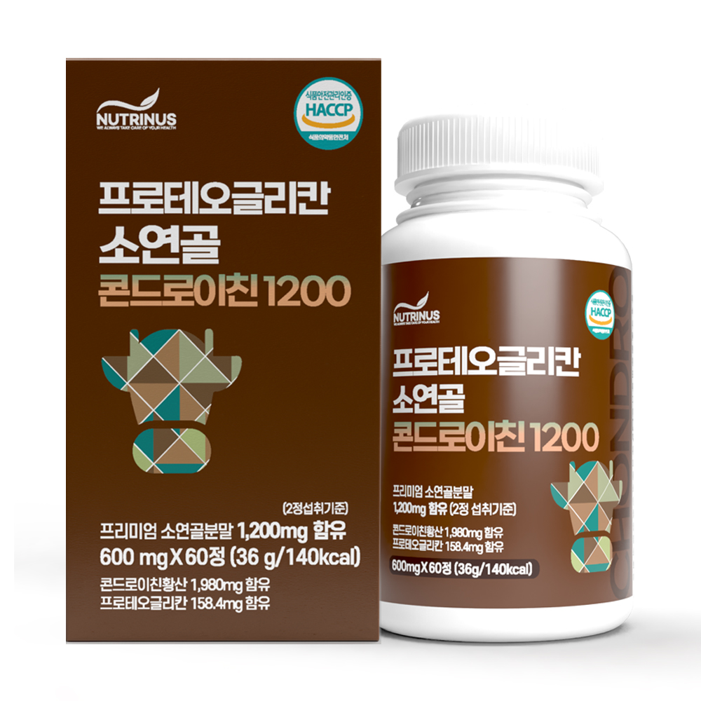 뉴트리너스 프로테오글리칸 소연골 콘드로이친 1200 (600mg x 60정) 대표이미지 섬네일