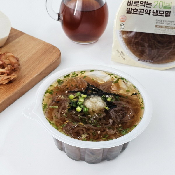 빼빼곤약]발효 곤약 냉모밀 4팩 대표이미지 섬네일