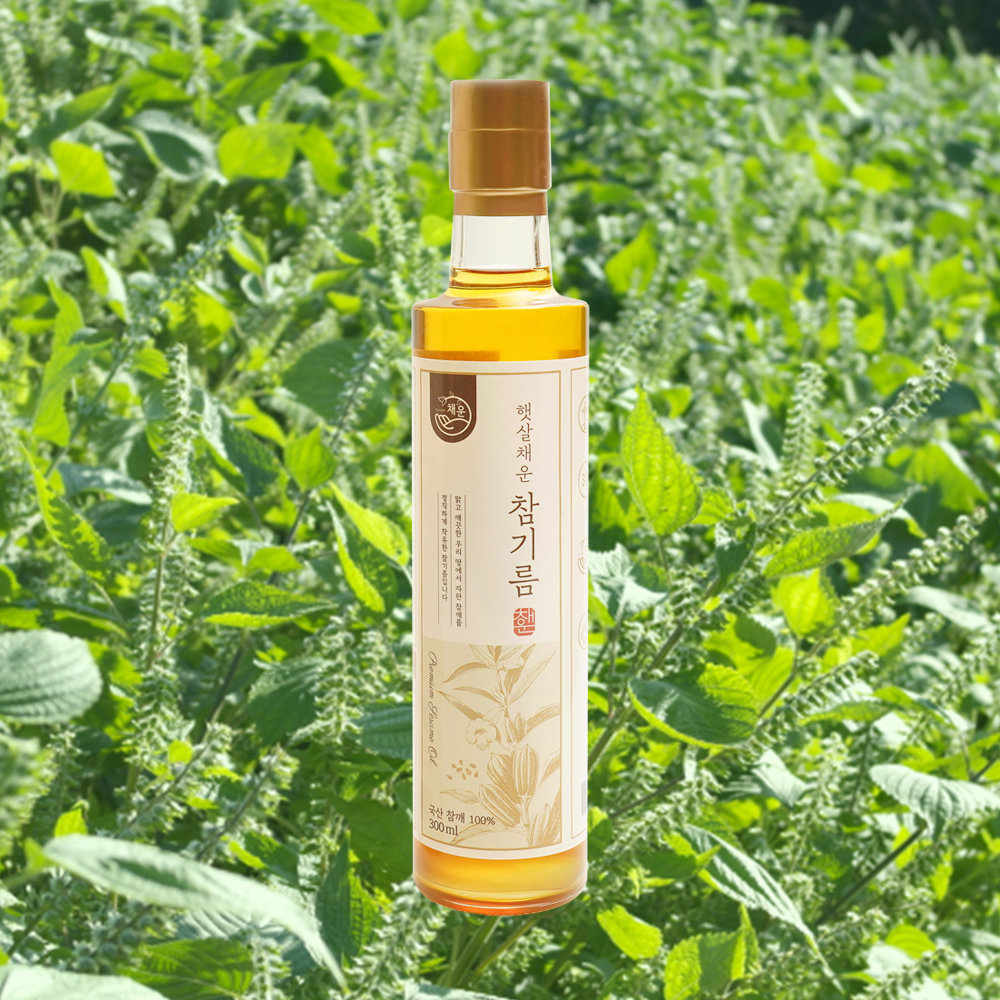 국산 100% 저온압착 햇살채운 참기름 들기름 300ml