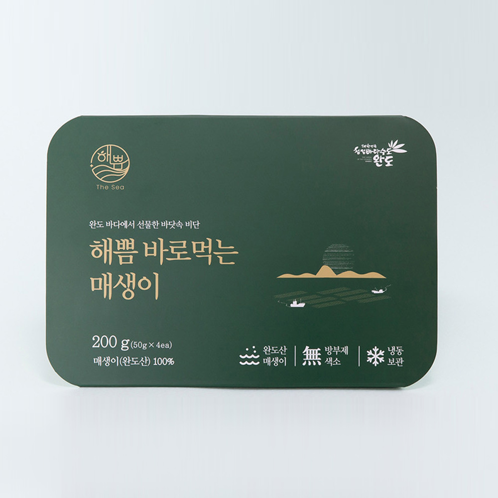 완도 세척 매생이 200gX2팩 냉동 무방부제