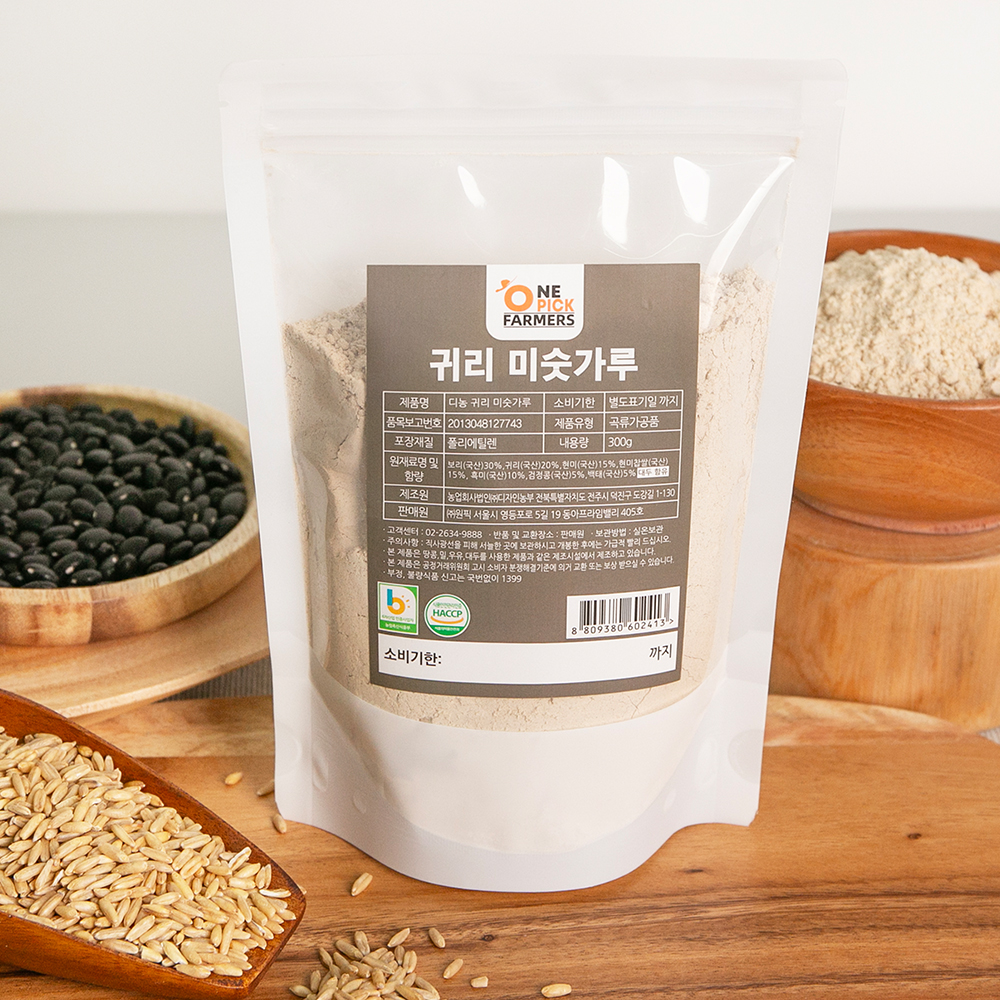 일등푸드 국내산 선식 귀리미숫가루 300g 곡물쉐이크