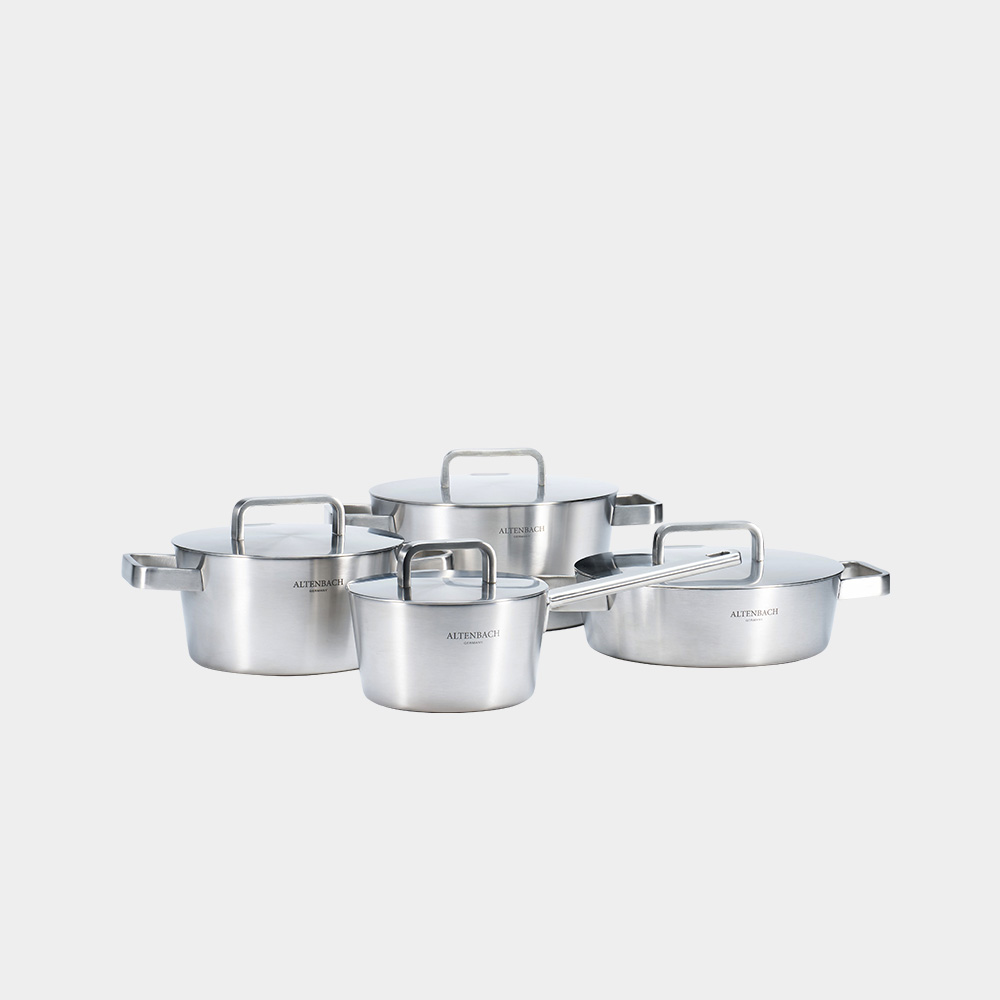 알텐바흐 아트리움 스텐냄비 편수 양수 전골 스티머 5종 세트