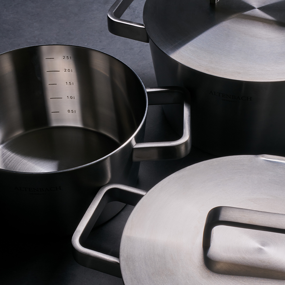 알텐바흐 아트리움 스텐냄비 편수 양수 전골 스티머 5종 세트