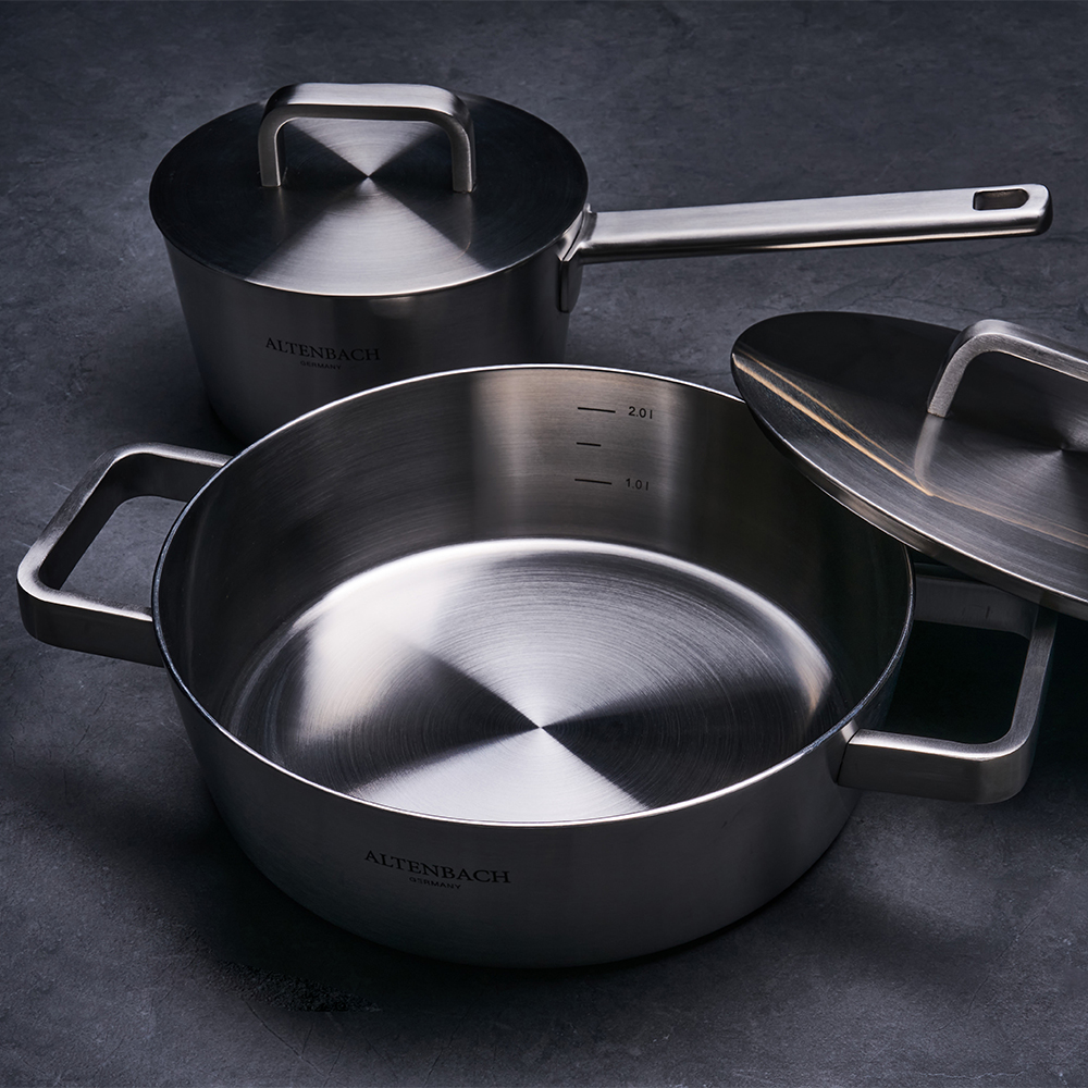 알텐바흐 아트리움 스텐냄비 편수 양수 전골 스티머 5종 세트