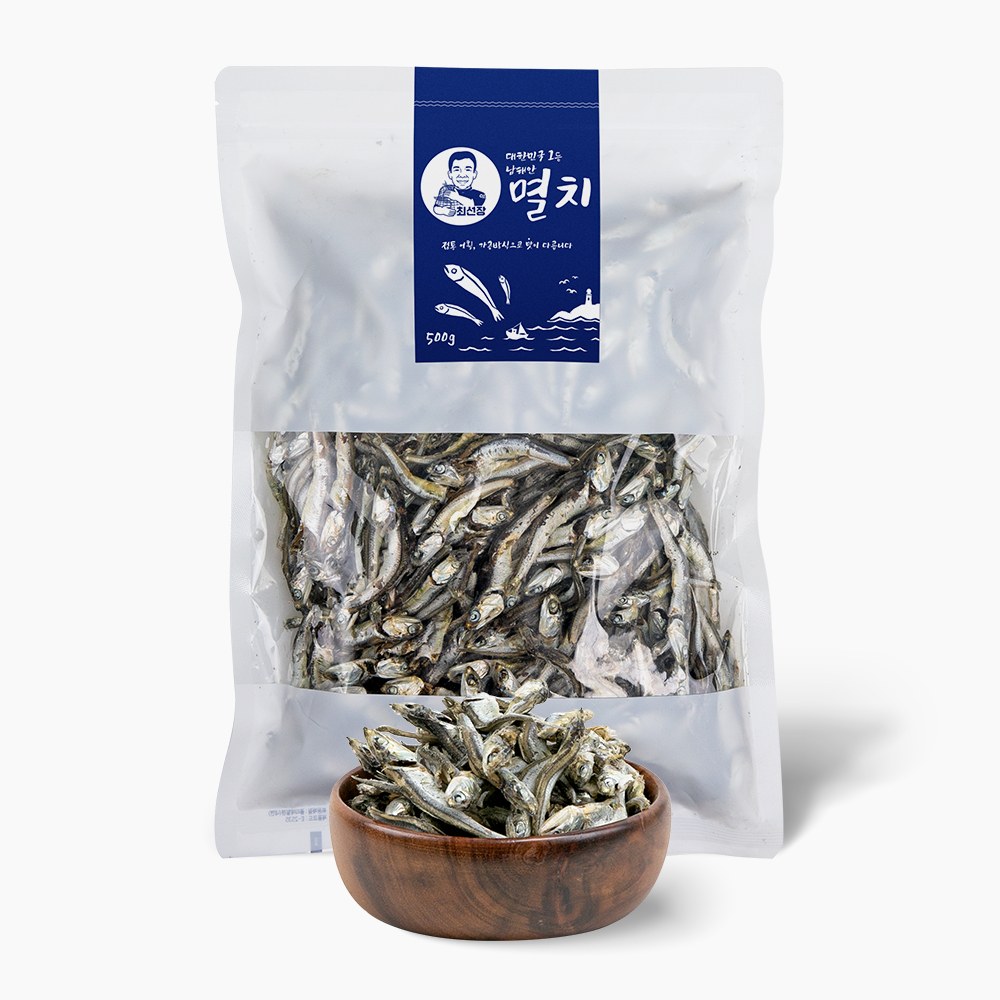 일등푸드 남해안 최선장의 멸치 대멸 중멸 소멸 세멸 세세멸 500g