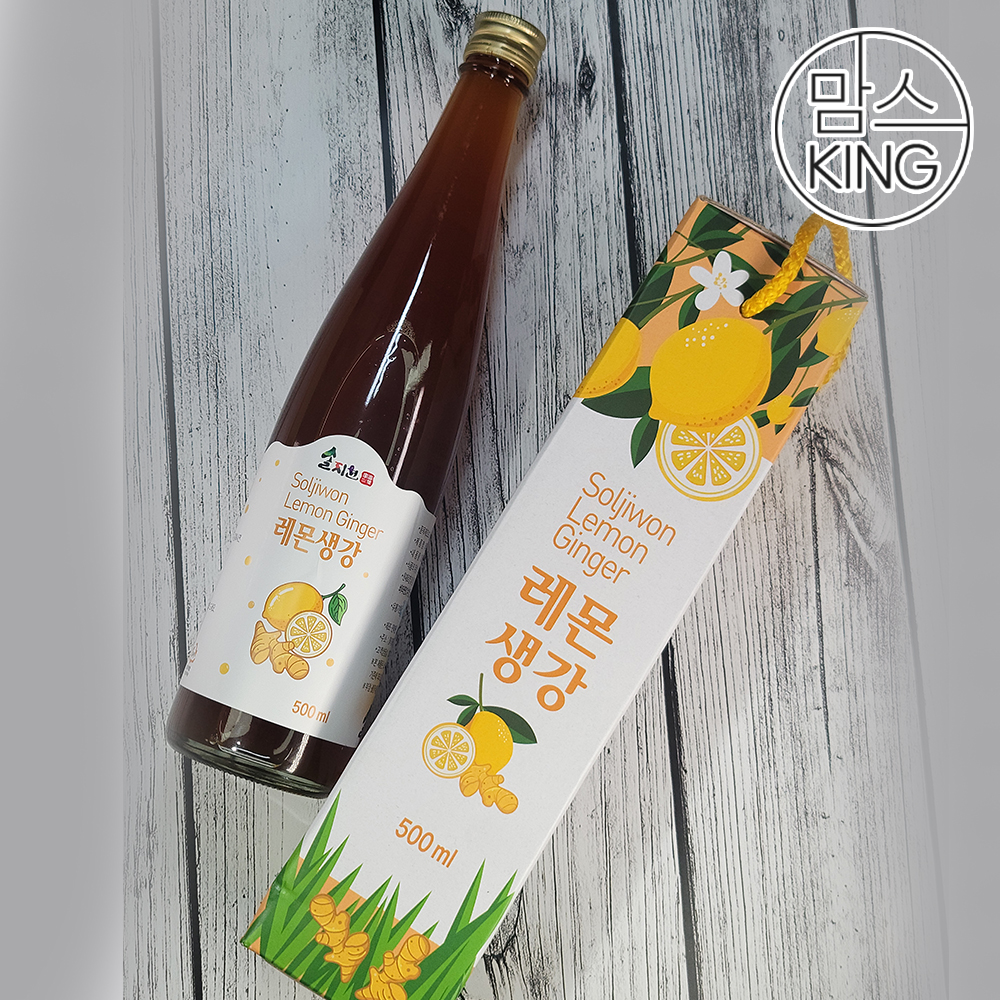 [맘스킹]솔지원 레몬생강청 생강차 500ml