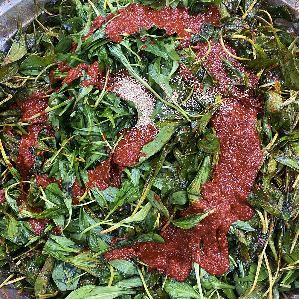 울릉도 명이 김치 800g