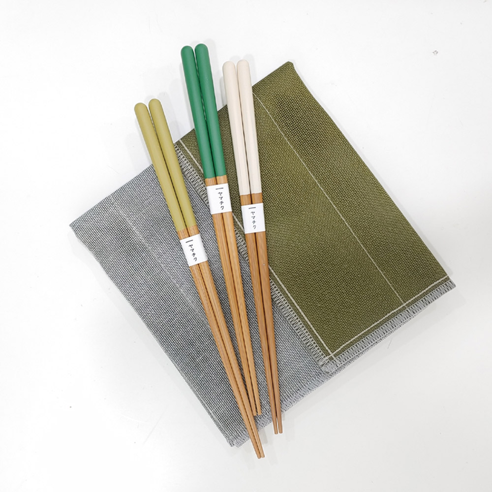 야마치쿠 강코 슬림 대나무 젓가락 23cm 11color