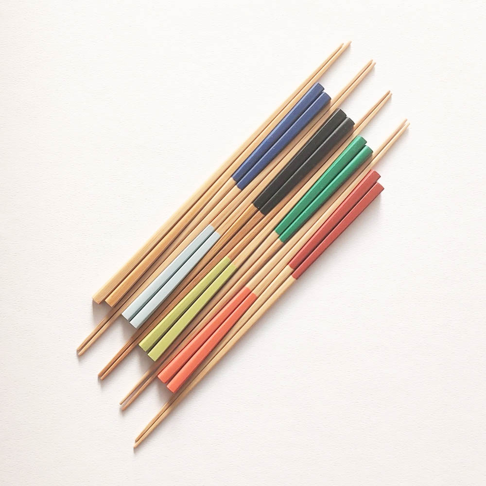 야마치쿠 스퀘어 대나무 젓가락 23cm 9color