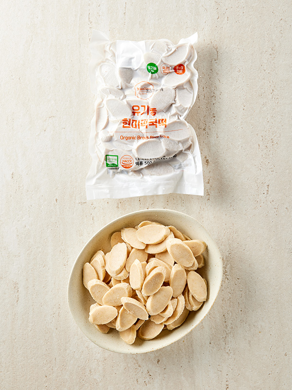 유기농 현미로 만든 떡국떡(500g)