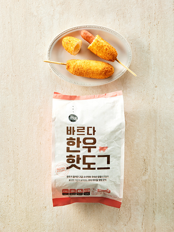 바르다 한우 핫도그(770g,110gx7개)