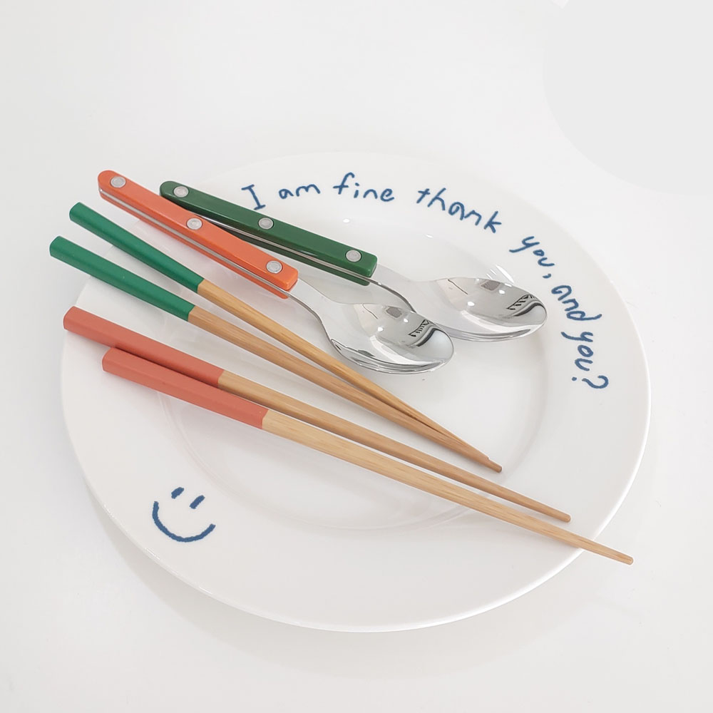 야마치쿠 스퀘어 대나무 젓가락 18cm 9color