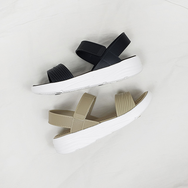 로빌 가벼운 젤리 찍찍이 스트랩 키높이 통굽 샌들 5cm