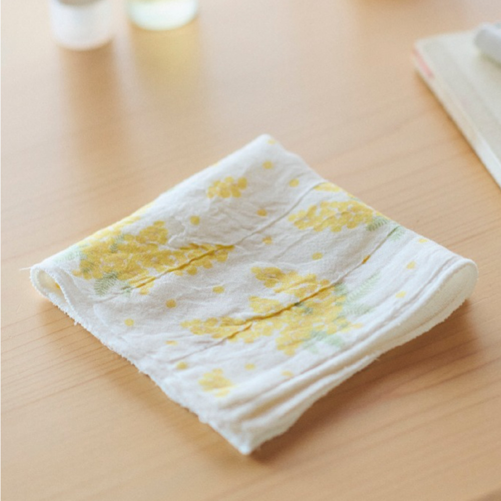 마루야마 4겹 프린트 행주 손수건
